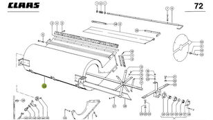 obudowa dmuchawy Claas 0006050481 do kombajnu do zboża Claas Dominator 98