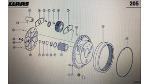 inne części zamienne do skrzyni biegów pokrywa przekładni górnej 00 0580 738 0 do kombajnu do zboża Claas  Xerion 3300