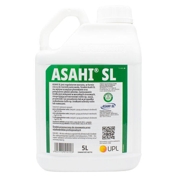 nowy stymulator wzrostu roślin Asahi Sl 5l